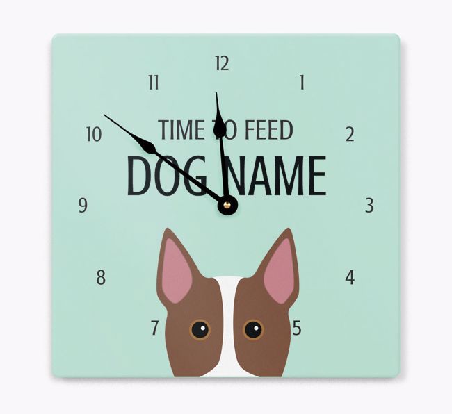 Time To Feed: Personalized {breedFullName} Wall Clock